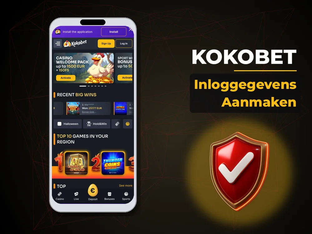 KoKobet - Inloggegevens Aanmaken